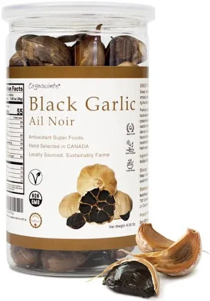 Canada Black Garlic Fermented for 90 Days 100% Natural Multi Clove Garlic Han...