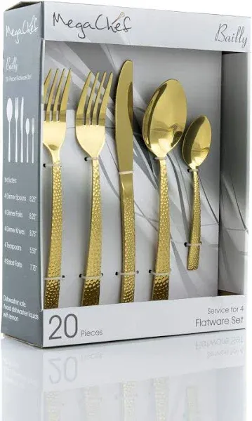 MegaChef Baily 20 Piece Flatware Utensil Set