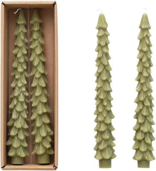 Unscented Tree Shaped Taper Candles