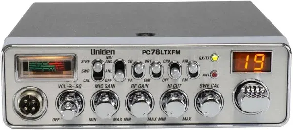 Uniden PC78LTXFM AM FM Deluxe Dual Mode CB Radio