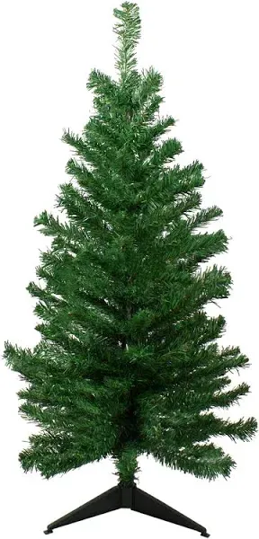 Medium Mixed Classic Pine Artificial Christmas Tree-Unlit, 3&#039;, Green