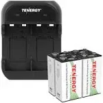 Tenergy TN141 2 Bay 9V Charger Combos with 9V NiMH Rechargeable Batteries