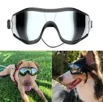 NVTED Dog Sunglasses Dog Goggles UV Protection Wind Protection Dust Protection Fog Protection Pet Glasses Eye Wear Protection with Adjustable Strap