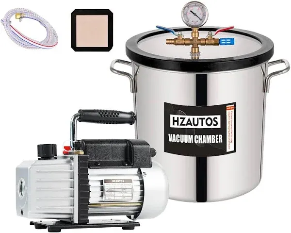 HZAUTOS 5 Gallon Vacuum Chamber