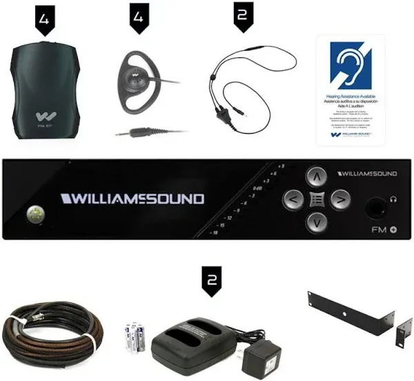 Williams AV FM 557 PRO FM Plus Assistive Listening System