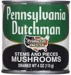 Pennsylvania Dutchman Stems and Pieces Mushrooms - 4 oz