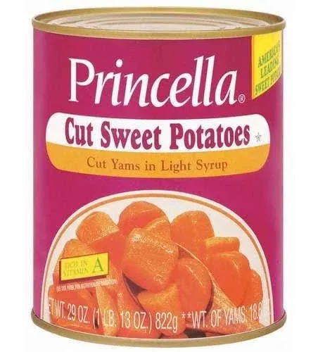 Princella Cut Yams in Light Syrup (Pack of 4)