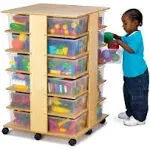 Jonti-Craft 24 Cubbie Tower with Clear Tubs