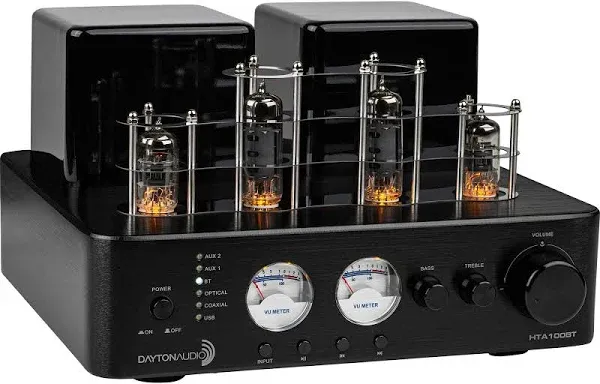 Dayton Audio HTA100BT Hybrid Stereo Tube Amplifier