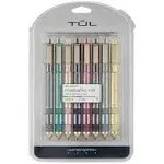 TUL GL Series Retractable Gel Pens, Limited Edition, Medium Point, 0.8 mm, Assorted Barrel Colors with Starburst Pattern, Assorted Metallic Inks, Pac