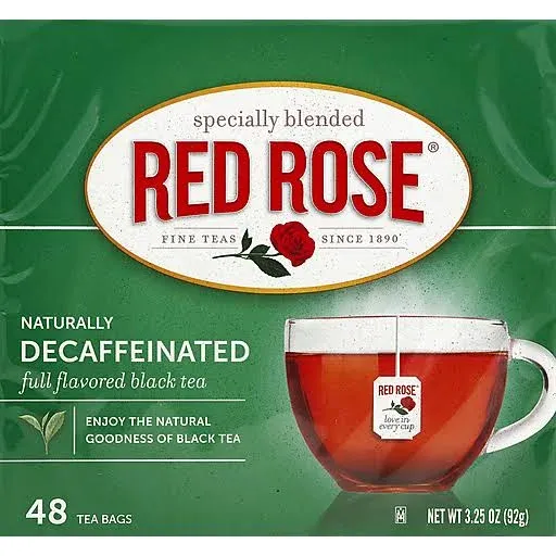 Red Rose Naturally Decaffeinated Black Tea