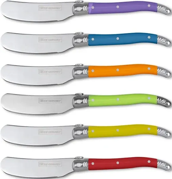 Slitzer Germany 6pc European Style Butter Knife Set