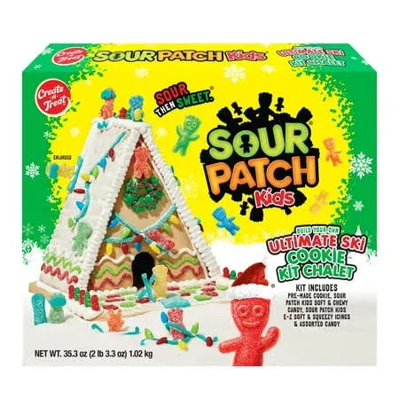 Create-A-Treat Sour Patch Kids Xtreme Ski Cookie Chalet Kit