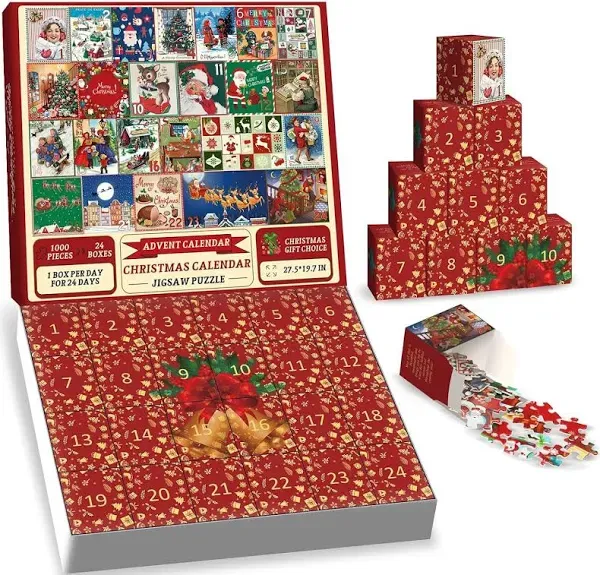 Christmas Calendar Advent Calendar Jigsaw Puzzle