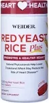 Weider Red Yeast Rice Plus 1200mg - With 850mg of Natural Phytosterols- Gluten FREE - One Month Supply