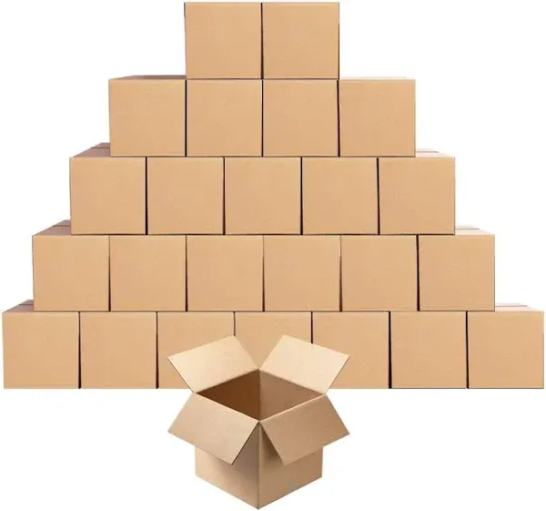 Small Cardboard Shipping Boxes Mailers 5x5x5 inches Corrugated Packing Storag...