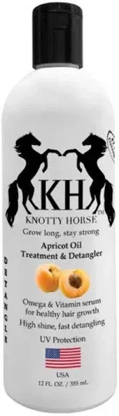  Knotty Horse Apricot Oil Horse/Dog Detangling Treatment - 4 oz. Travel Size