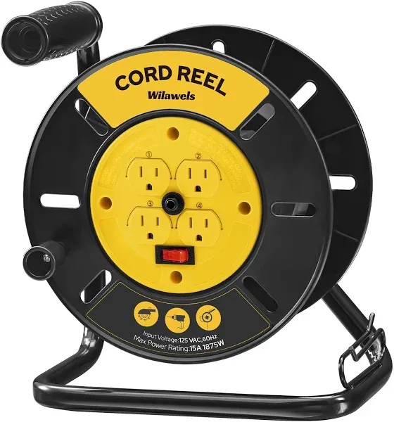 WILAWELS Extension Cord Storage Reel