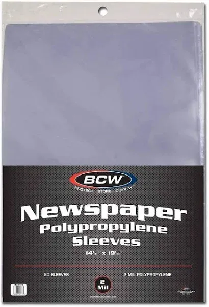 BCW Newspaper Sleeves