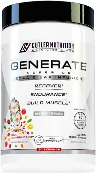 Cutler Nutrition Generate EAA and BCAA Powder