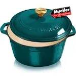 6 Quart Enameled Cast Iron Dutch Oven Pot with Lid | adamsbargainshop