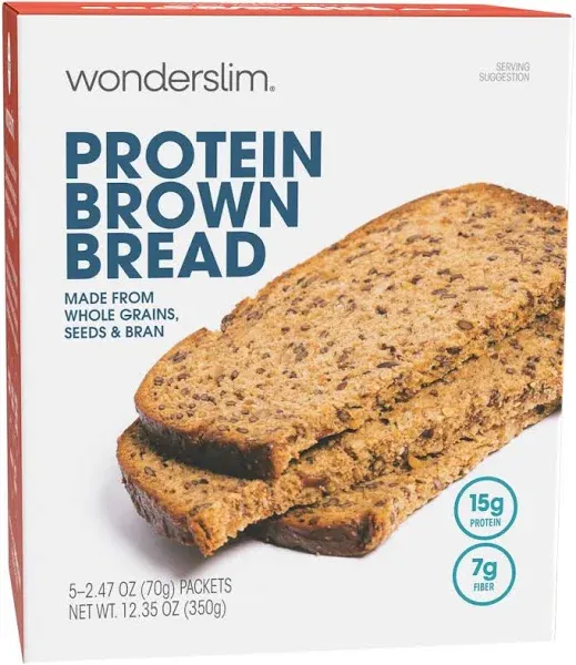 Wonderslim Protein Grain & Seed Brown Bread, 15g Protein, 9g Fiber, 6g Net Carbs 5ct