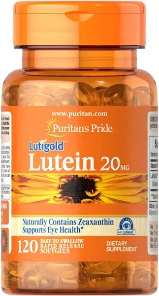 Lutein 20 mg with Zeaxanthin Puritan's Pride Softgels