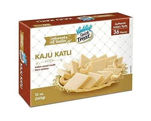 Vadilal Kaju Katli 360 Grams Authentic Indian Sweets Made With Cashew Nuts