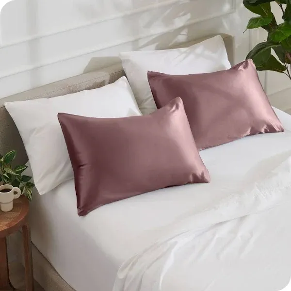 Bare Home Satin Pillowcase Set