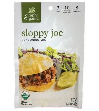 Simply Organic Seasoning Mix, Sloppy Joe - 1.41 oz