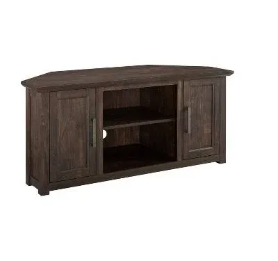 Crosley 48 in. Camden Corner TV Stand, Dark Walnut