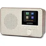 LEMEGA IR1 Portable WiFi Internet Radio FM Digital Radio Bluetooth Speaker Dual Alarms Clock Sleep Snooze Timer 40 Presets Head