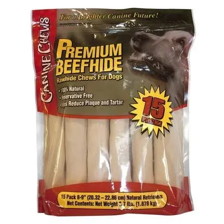 Canine Chews Premium All-Natural Beef Hide Canine Retrievers