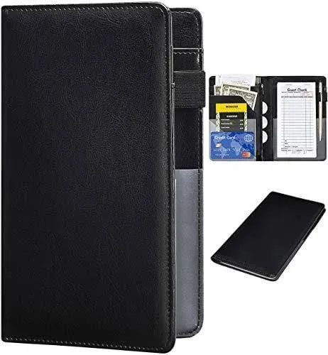 Server Books Leather Waiter Book Server Wallet