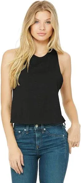 Bella + Canvas Women's Racerback Cropped Tank