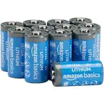 Amazon Basics 24-Pack Non-Rechargeable CR123A Lithium Batteries, 3 Volt, Up to 10-Year Shelf Life