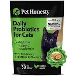 Pet Honesty Cat Probiotics Gut & Immune Health Dual Textured Chews 3.7 -oz