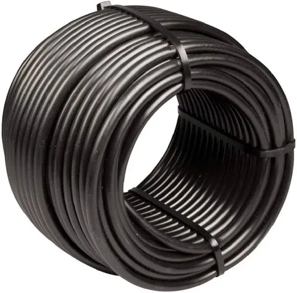 Rain Bird T22-250S Drip Irrigation 1/4" Blank Distribution Tubing, 250' Roll, Black