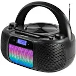 Magnavox Md6972 CD Boombox with Digital AM/FM Radio Color Changing Lights and Bluetooth