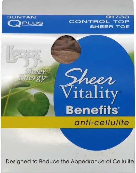 L'eggs Sheer Energy Control Top Anti-Cellulite Pantyhose