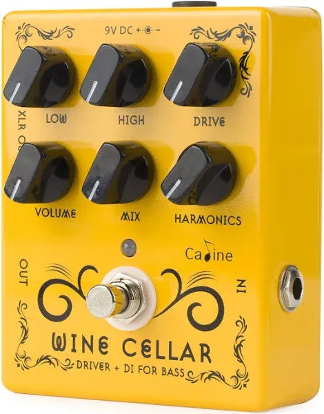 Caline CP-60 Wine Cellar Driver Guitar Effects Pedals Classic Tube Bass Amp Guitar Yellow Pedal