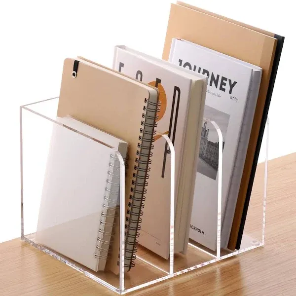 SANRUI Clear Acrylic Magazine File Holder