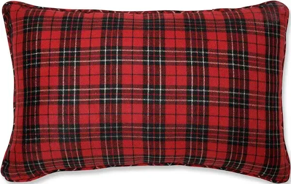 Pillow Perfect Holiday Plaid Throw Pillow