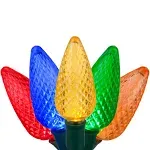 Wintergreen Lighting 25 Light C9 LED Christmas Lights; Multicolor