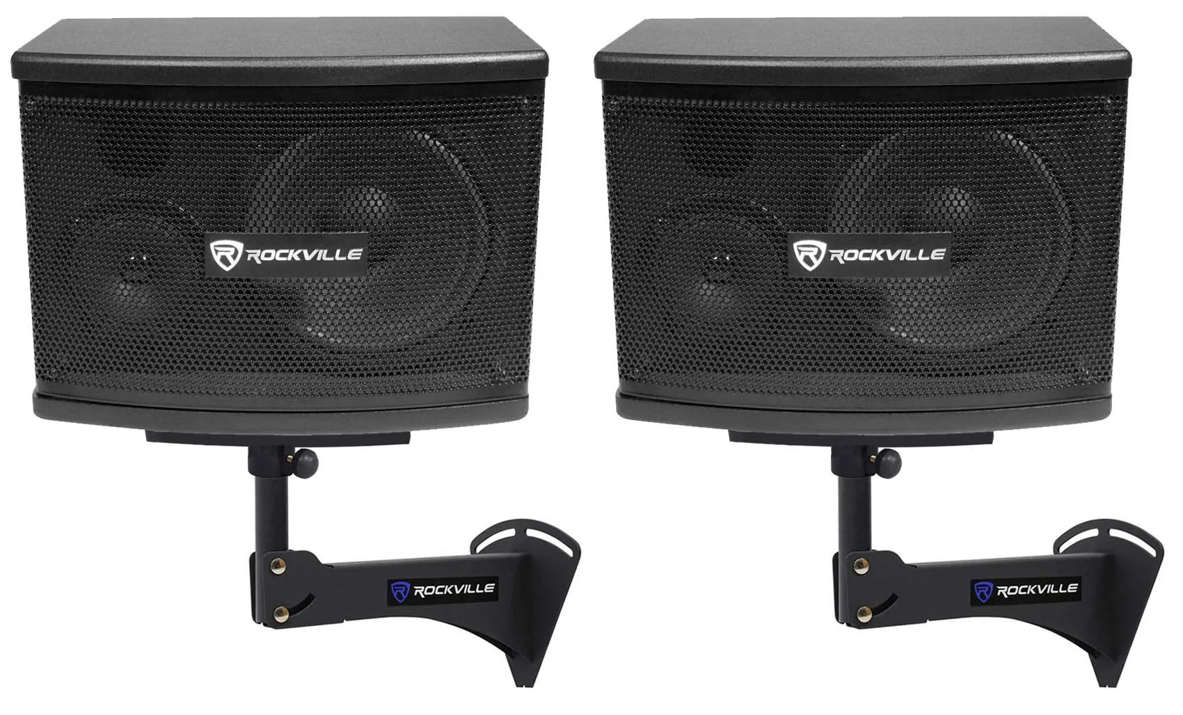 Rockville KPS65 6.5" Karaoke/Pro Speakers+Bluetooth Mics