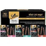 Sheba Meaty Sticks Variety Pack Chicken Salmon & Tuna Flavor Soft Adult Cat Treats