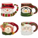 Certified International Holiday 4 Pc. Mug Set, 18 oz.