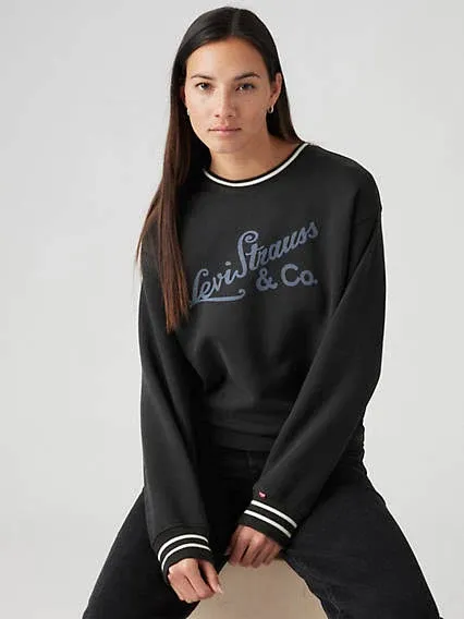 Levi's Women's Heritage Sport Logo Long-Sleeve Sweatshirt