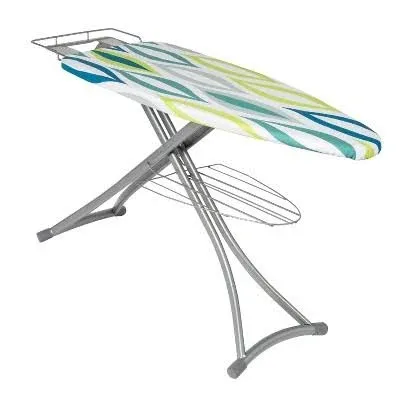 Honey Can Do Collapsible Ironing Board With Iron Rest, 36”H x 18”W x 59-1/4”D, Multicolor