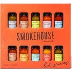 Thoughtfully Smokehouse Gourmet Hot Sauce Gift Set, 10 Flavor Variety Pack